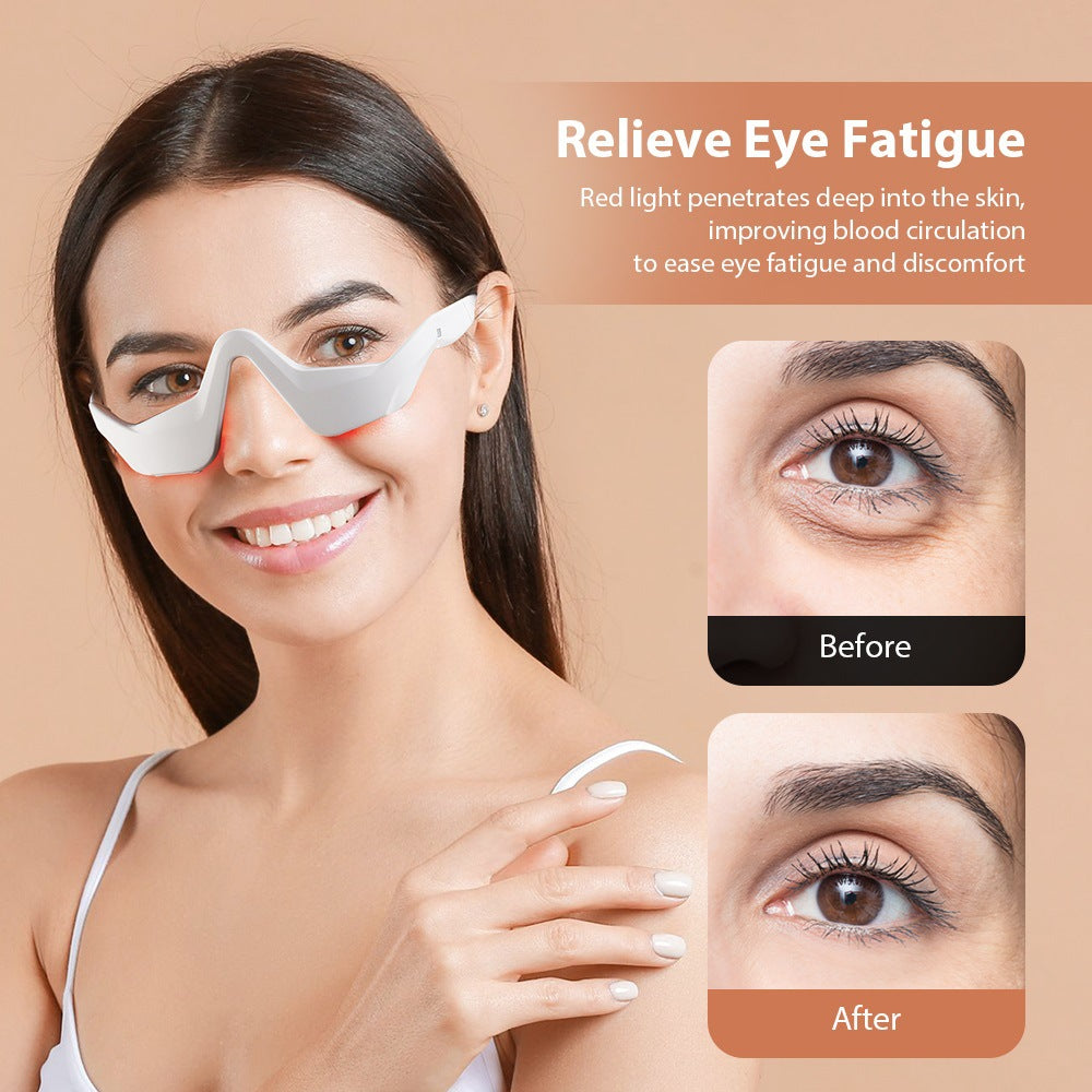 Eye Massager Relieves Eye Fatigue Eyes Massage Glasses Eye Fatigue - Pink Lucky Women's Clothing
