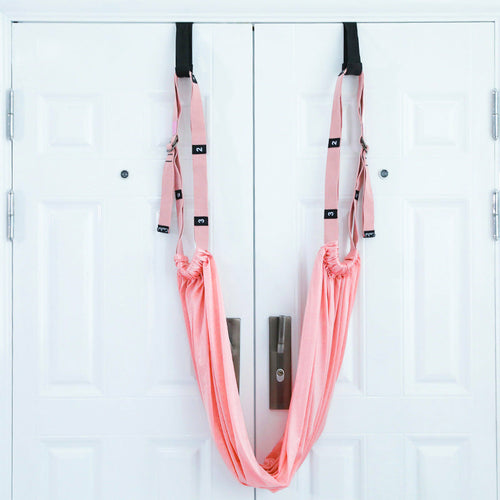 Door-Mounted Yoga Stretch Strap & Swing — Hip, Back & Shoulder Flexibility