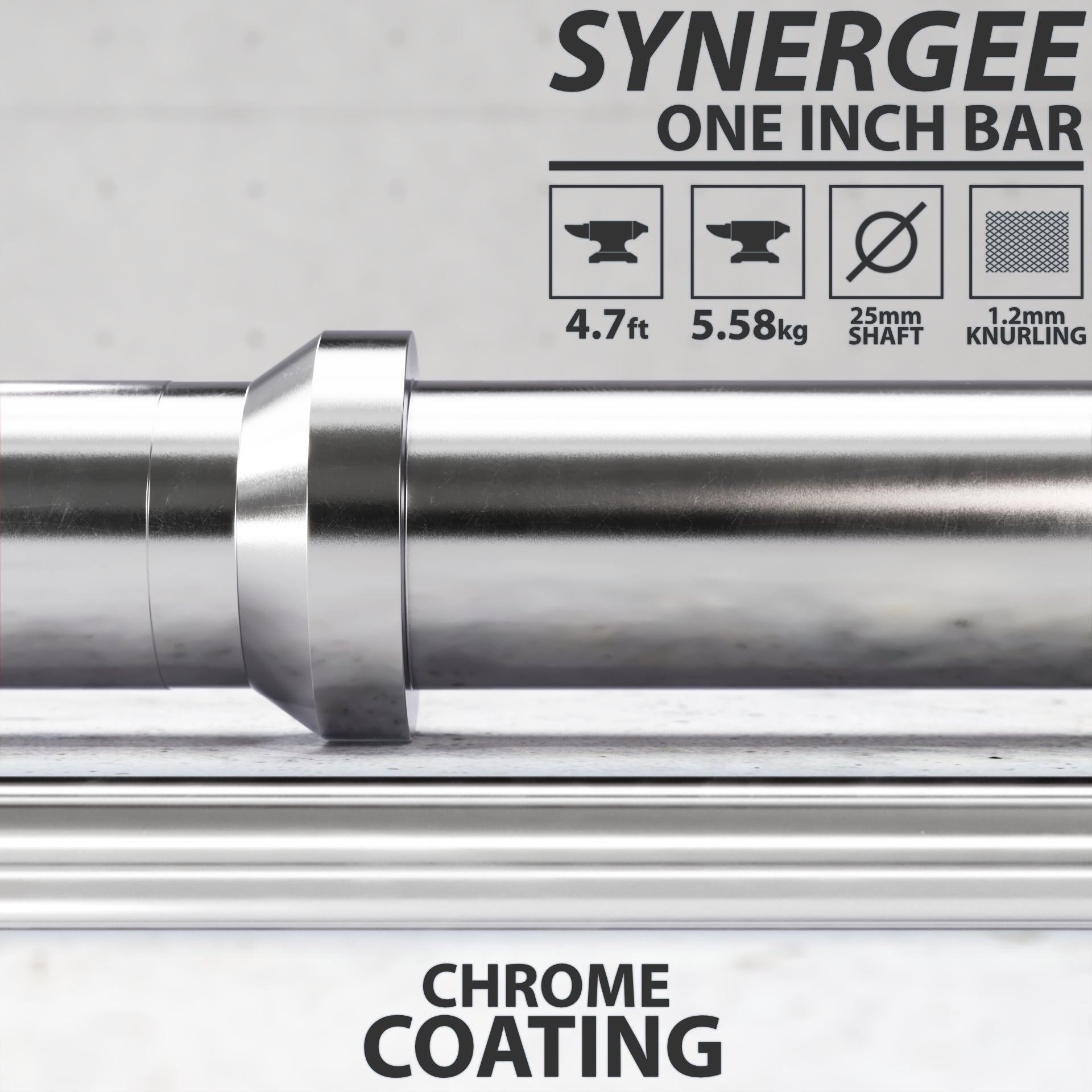 Synergee 1" Barbell