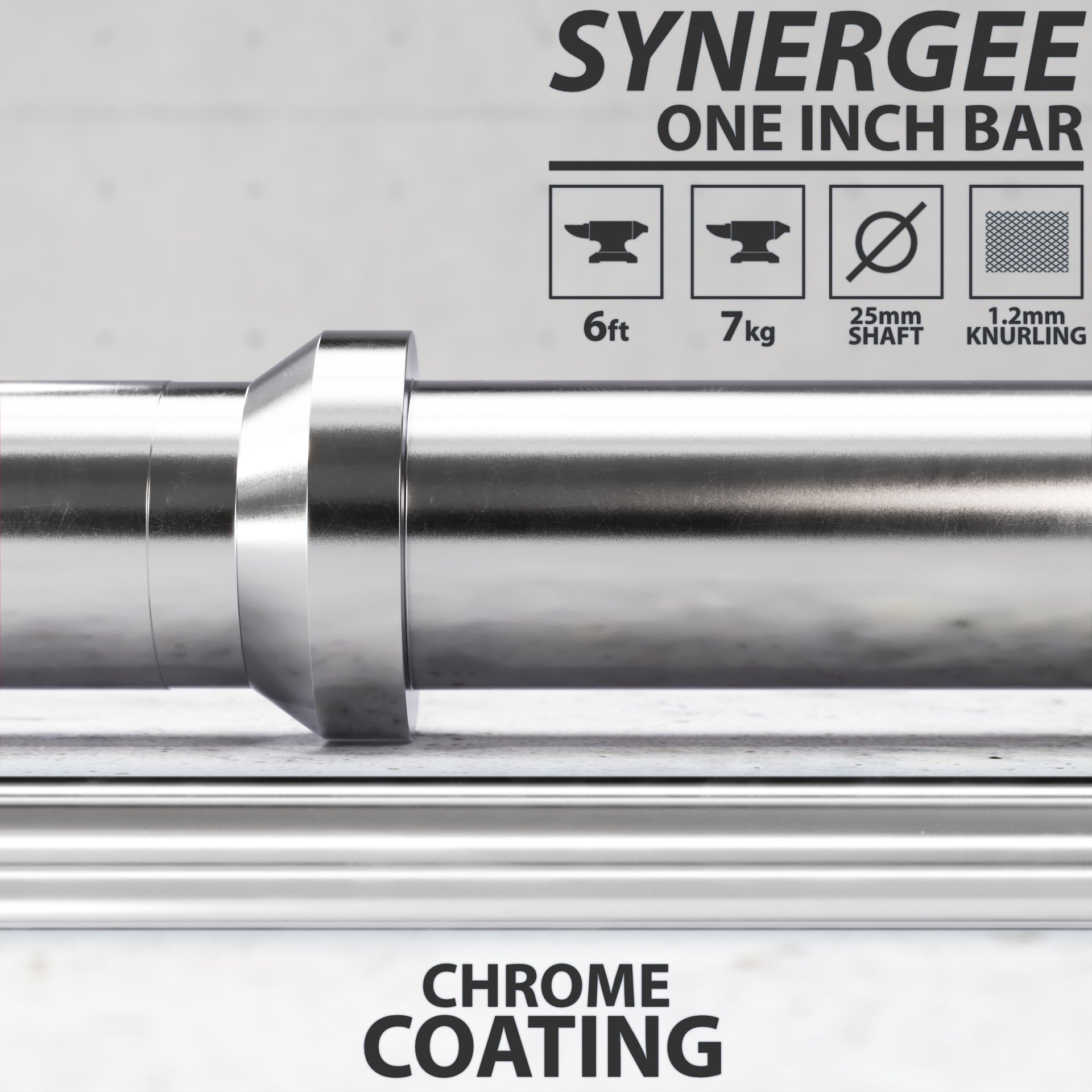 Synergee 1" Barbell