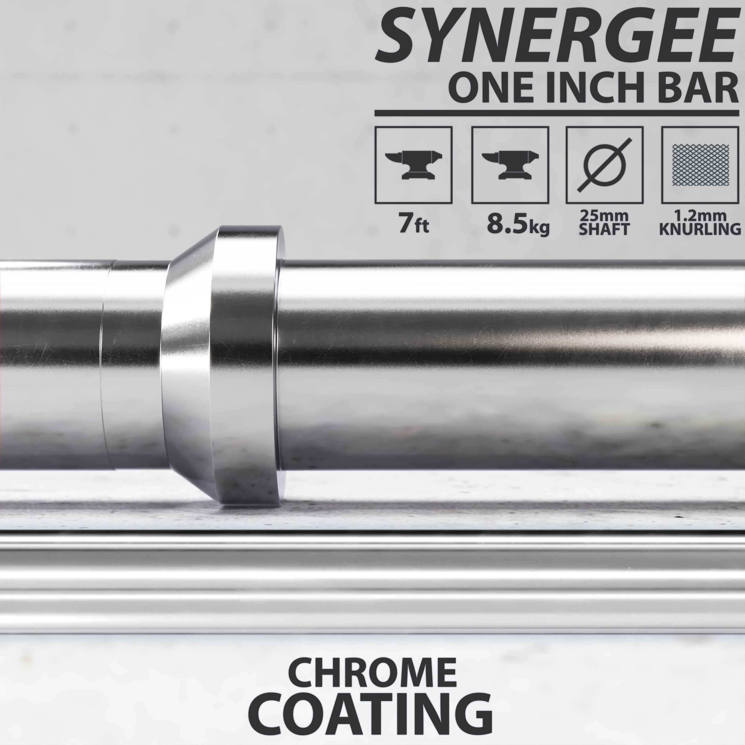 Synergee 1" Barbell