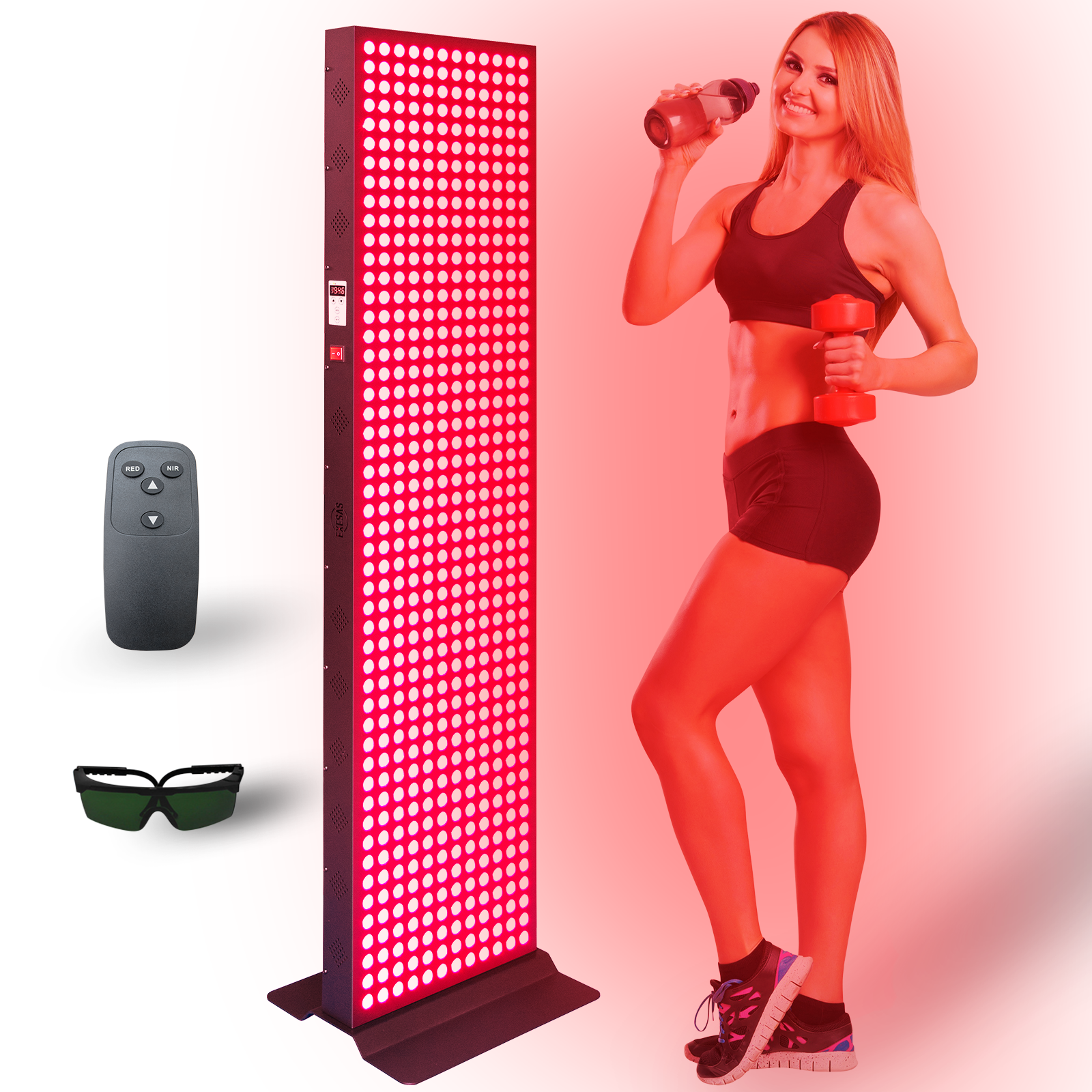 EXESAS 3000W Red Light Therapy Panel — Full Body 4-Wavelength