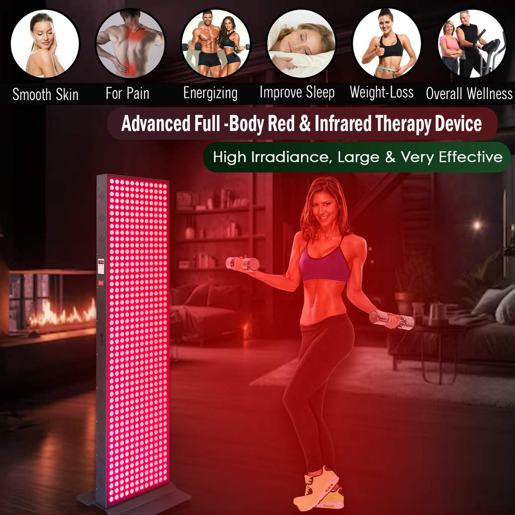 EXESAS 3000W Red Light Therapy Panel — Full Body 4-Wavelength