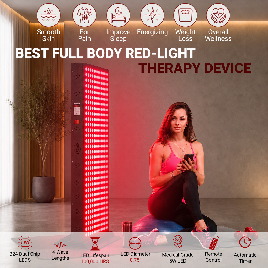 EXESAS 1620W Red Light Therapy Panel — Full Body 4-Wavelength