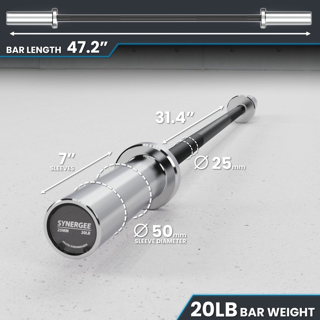 Synergee 20LB & 25LB Barbell