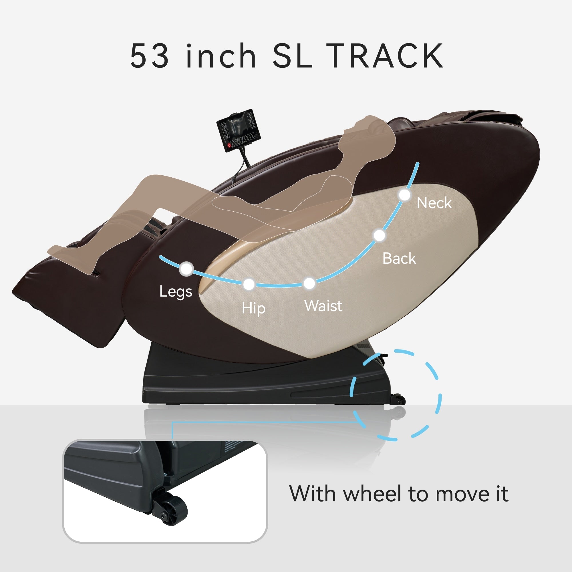 Massage Chairs — Full Body Massage Recliner with Foot Roller & Airbag