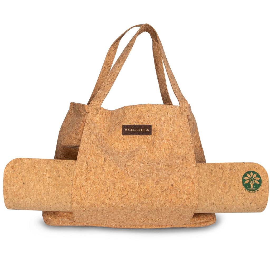 Cork Tote Bag - Yoloha Yoga Yoga Mat Bags & Straps