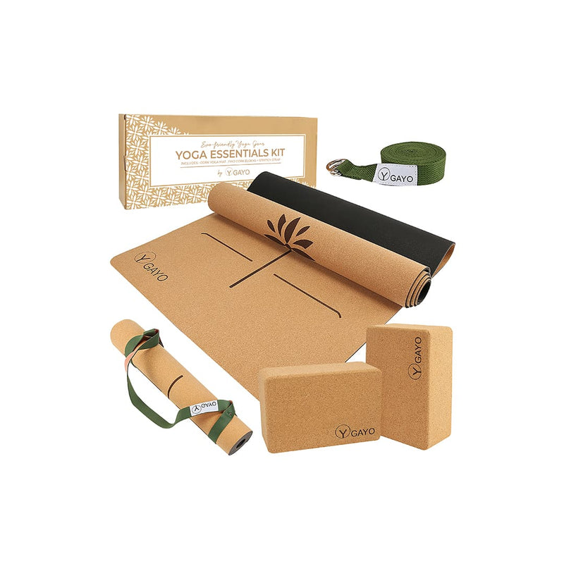 Ultimate Cork Yoga Essentials Kit - Gayo Yoga Cork Kit