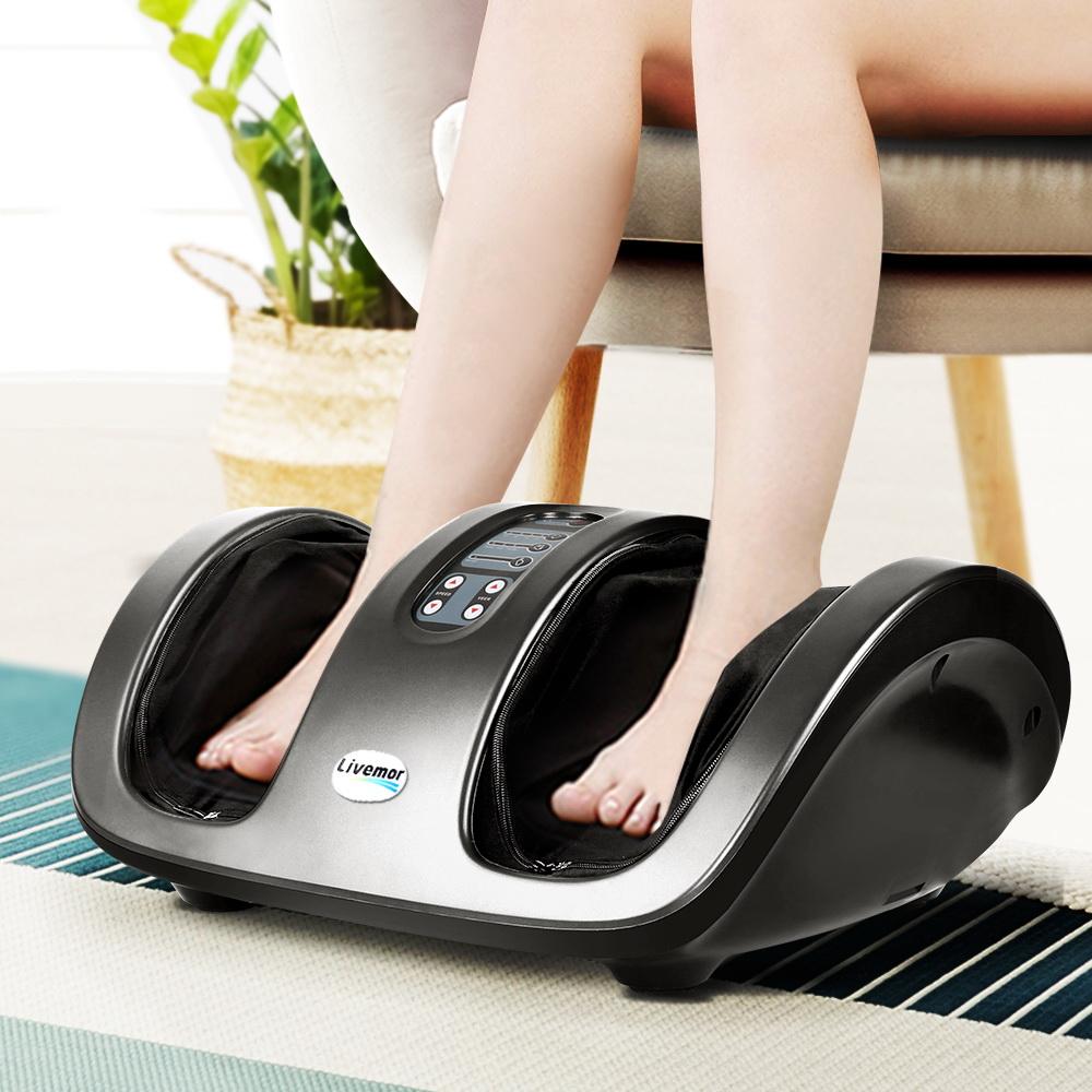 Livemor Shiatsu Foot Massager — Kneading, Rolling & Air Compression