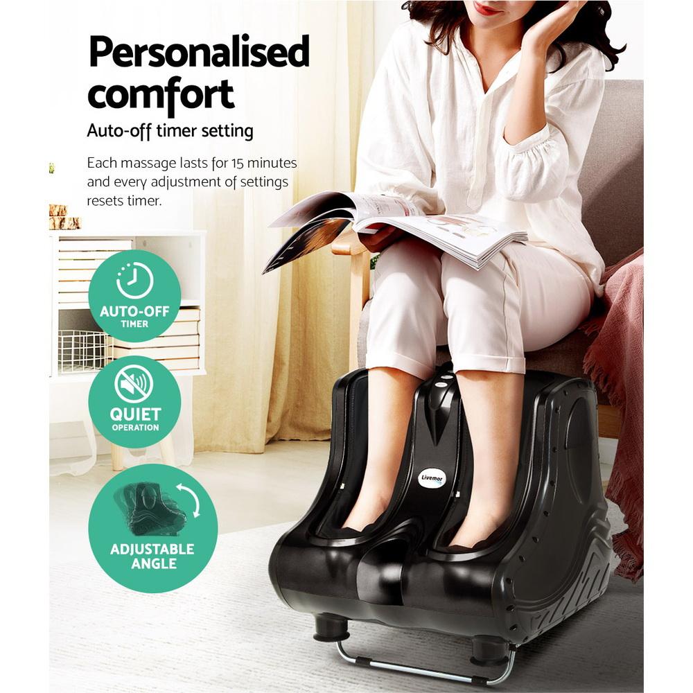 Livemor Shiatsu Foot & Leg Massager — 360° Ankle & Calf Relief