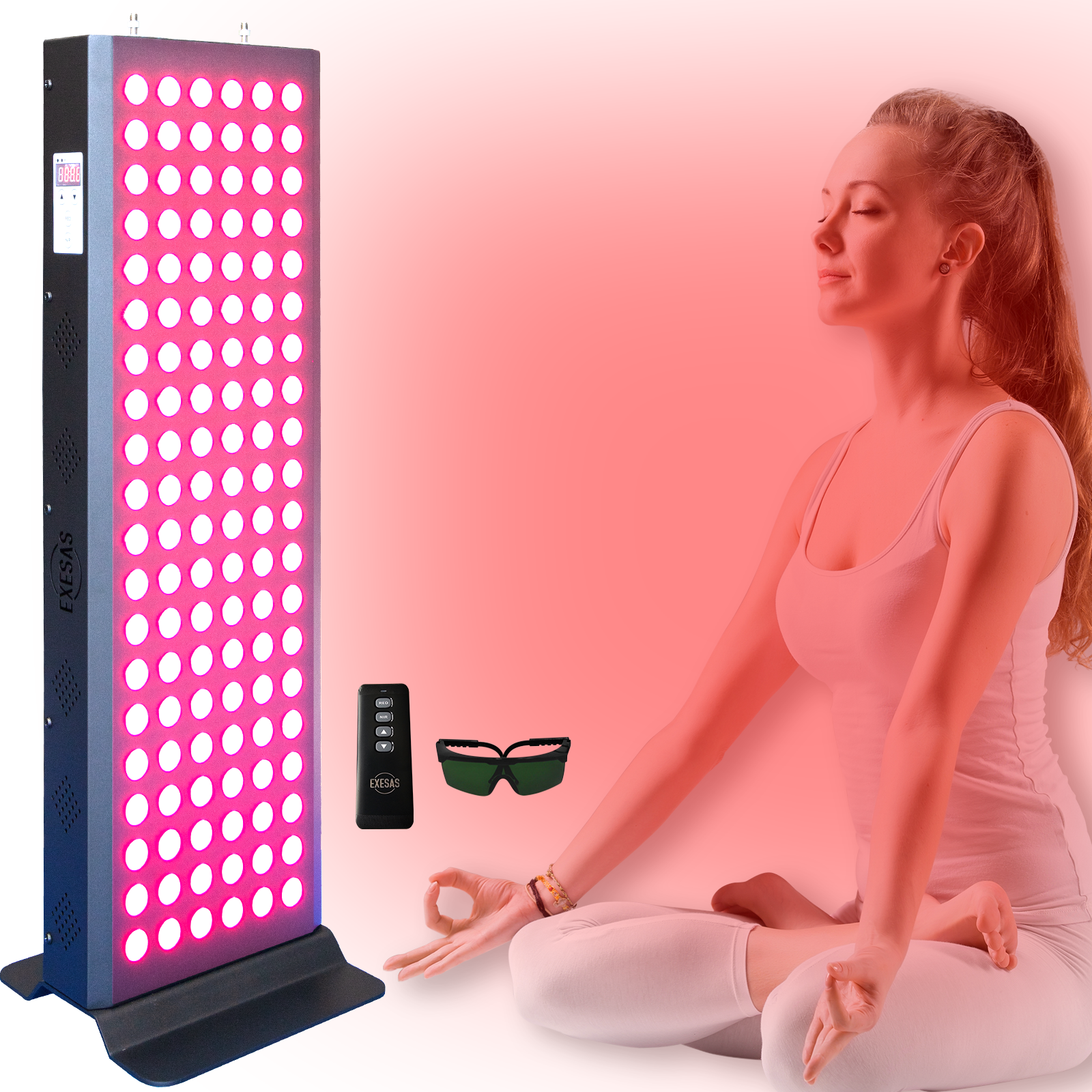 EXESAS 120 LED, 600W Dual-Chip Red Light Therapy Device - EXESAS THERAPY