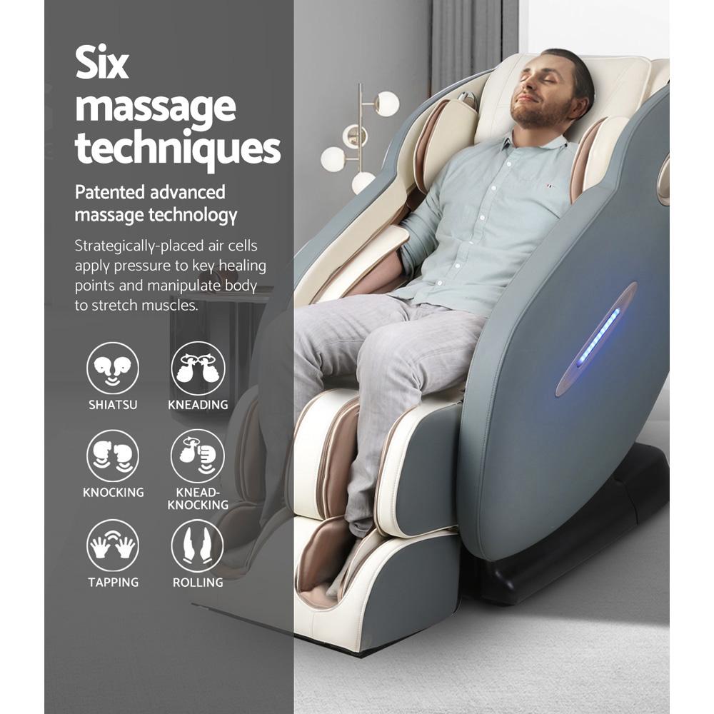 Livemor Electric Massage Chair Recliner SL Track Shiatsu Heat Back