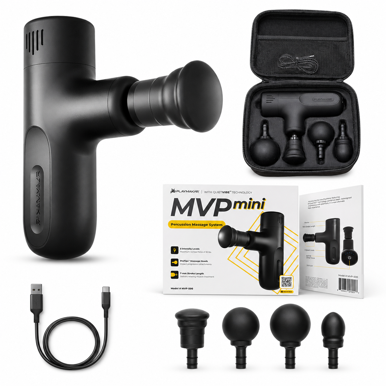 MVPmini Percussion Massage System with Vibration - iReliev Percussion Massage