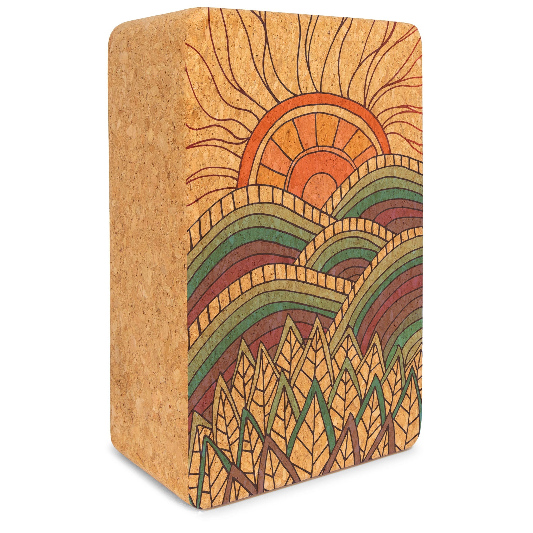 Mountain Magic Cork Yoga Block - Yoloha Yoga Yoga & Pilates Blocks