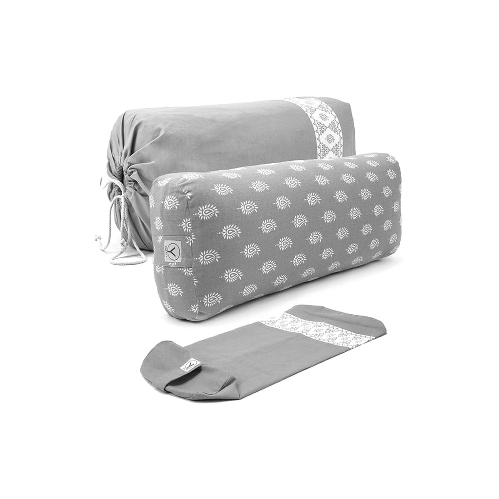 Organic Cotton Yoga Bolster Set with Carry Bag - Gayo Yoga Bolster