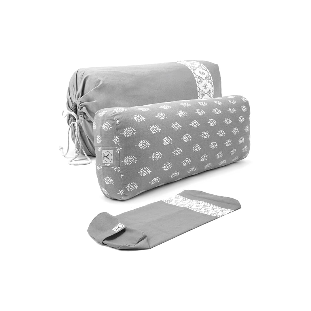 Organic Cotton Yoga Bolster Set with Carry Bag - Gayo Yoga Bolster