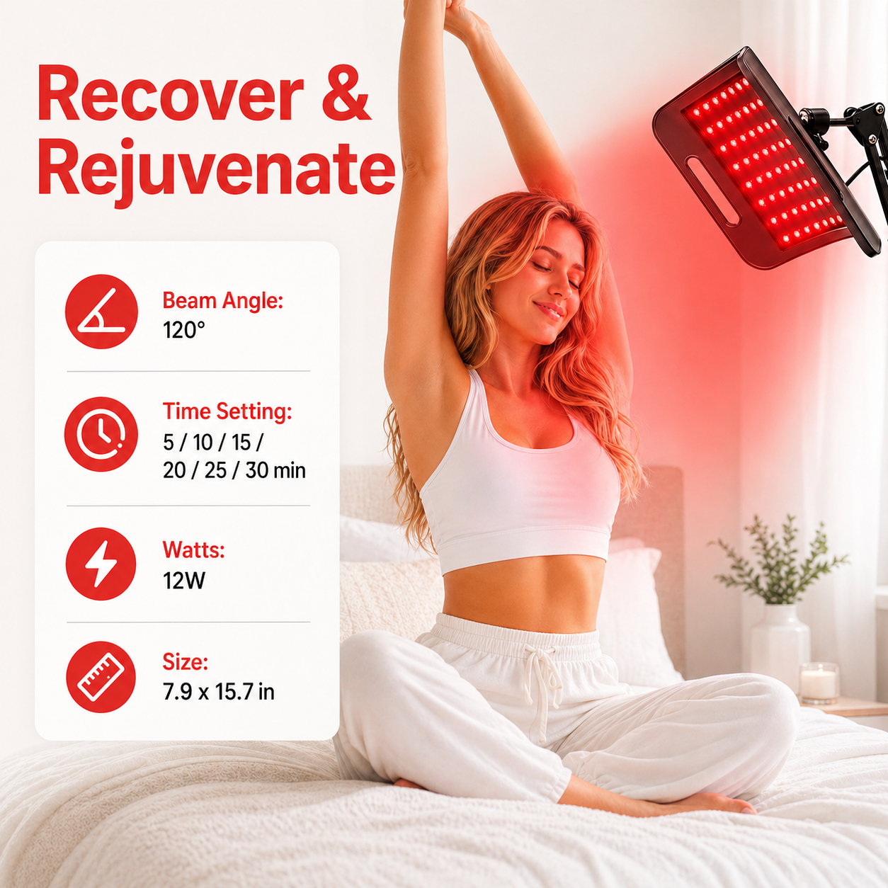 FullGlow™ Red Light & Near Infrared Panel System — 104 LED