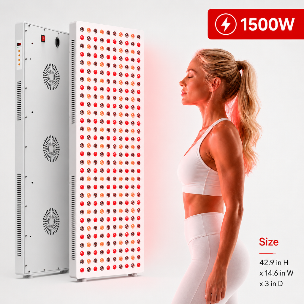 Red Light Therapy & Near Infrared Light Therapy Panel, Full Body, 1500W - iReliev Red Light Therapy