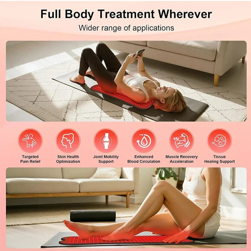 210 LED Red & Infrared Light Therapy Pad — Full Body Face & Body Treatment