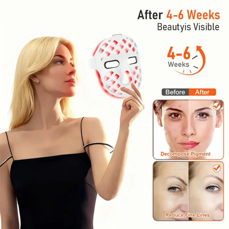 5D LED Face Mask — 8-Color Light Therapy for Anti-Aging & Skin Renewal