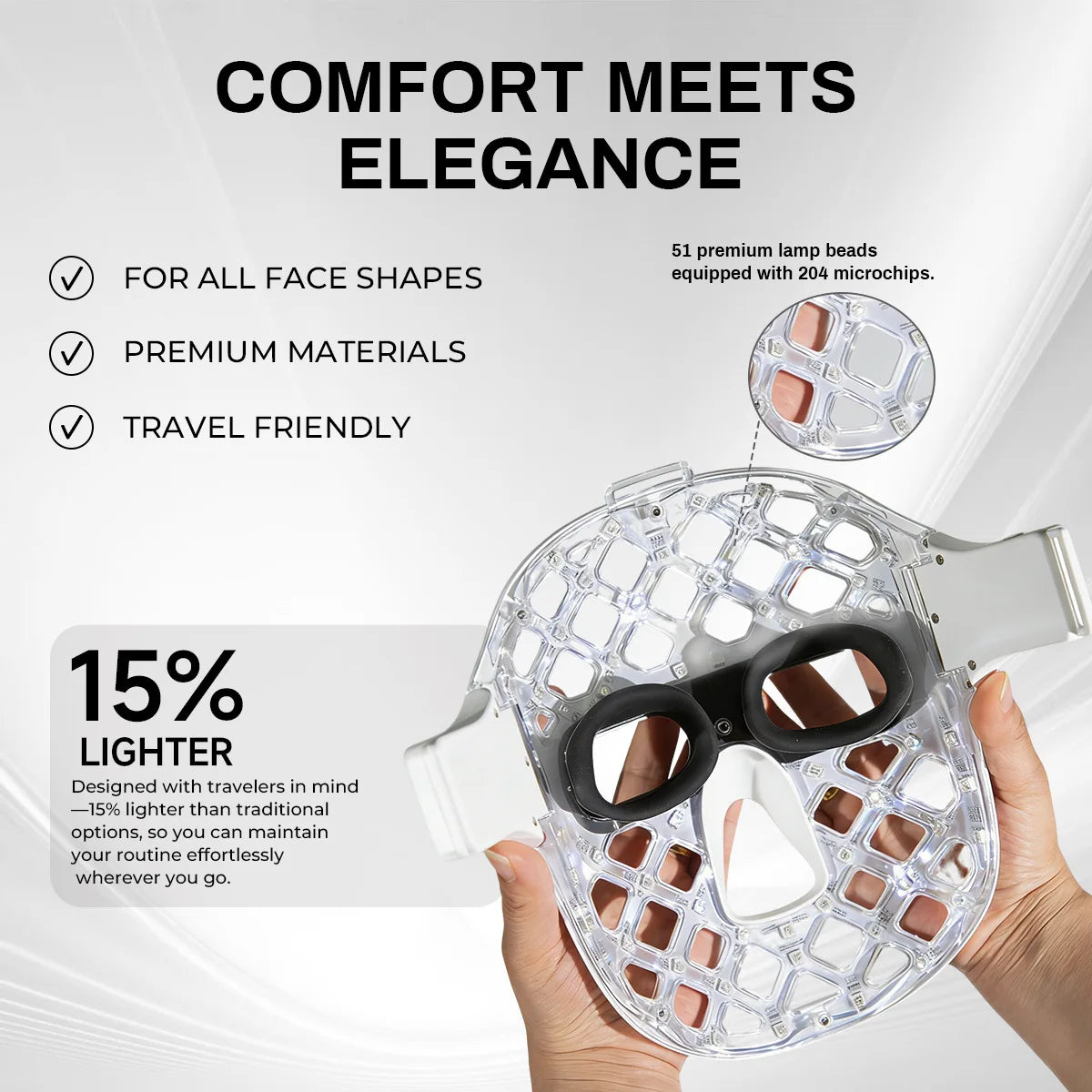 5D LED Face Mask — 8-Color Light Therapy for Anti-Aging & Skin Renewal