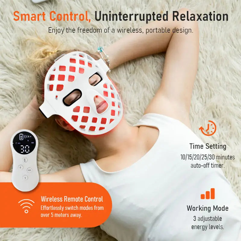 5D LED Face Mask — 8-Color Light Therapy for Anti-Aging & Skin Renewal