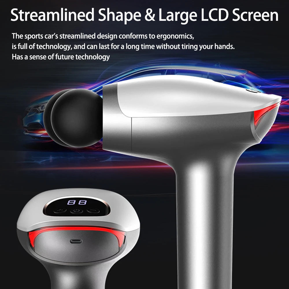 Portable Percussion Massage Gun — Deep Muscle Recovery, Handheld