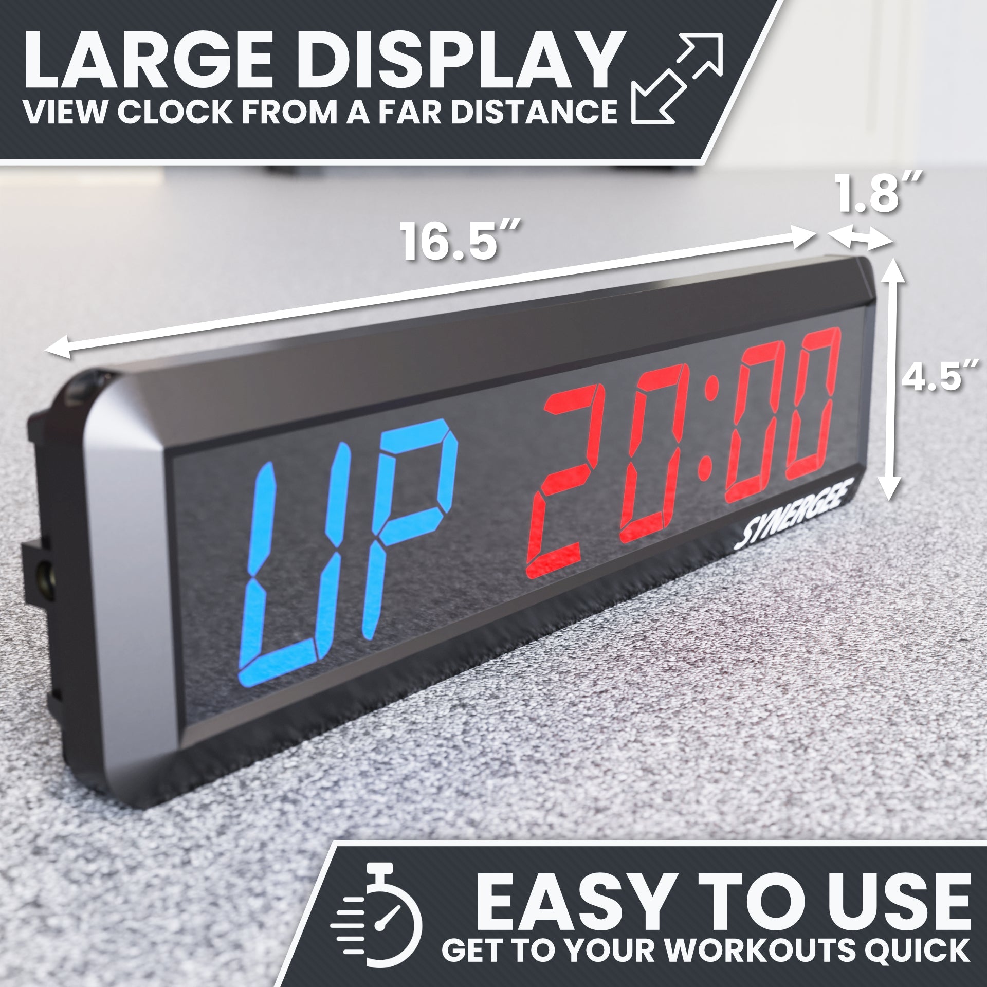 Synergee Programmable Interval Gym Timer