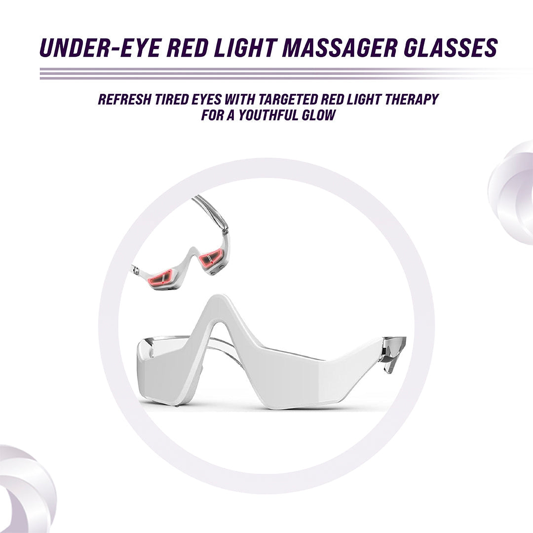 Under-Eye Red Light Therapy Massager — Dark Circles, Puffiness & Fine Lines