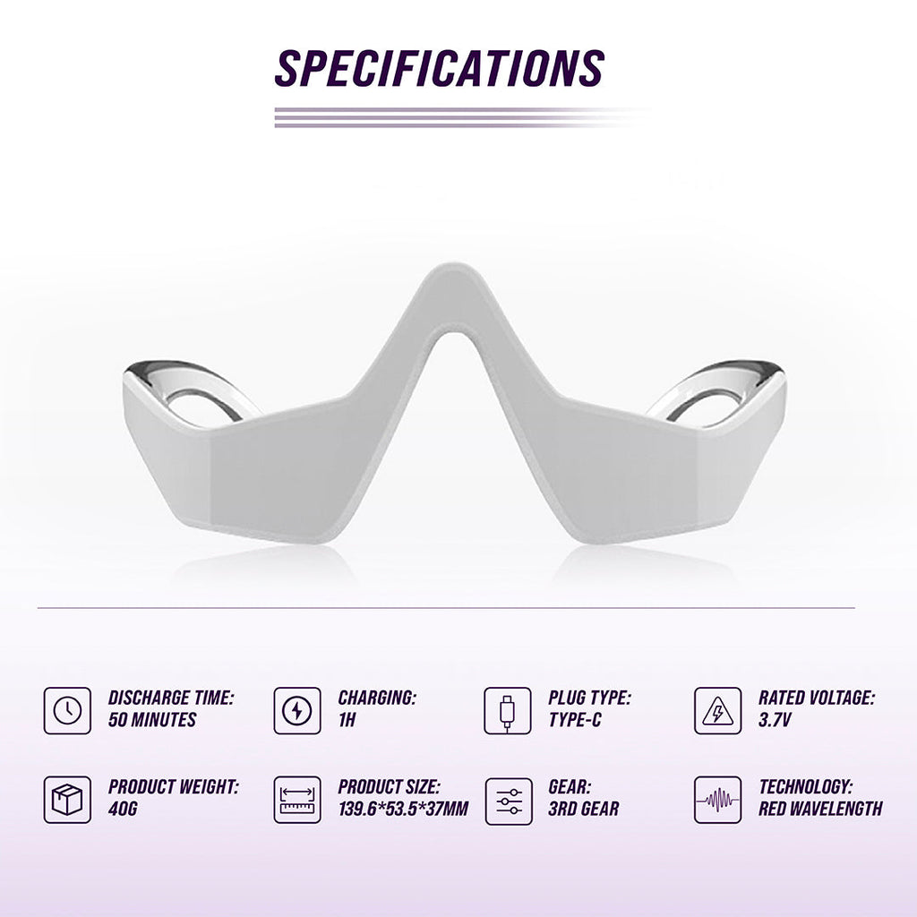 Under-Eye Red Light Therapy Massager — Dark Circles, Puffiness & Fine Lines