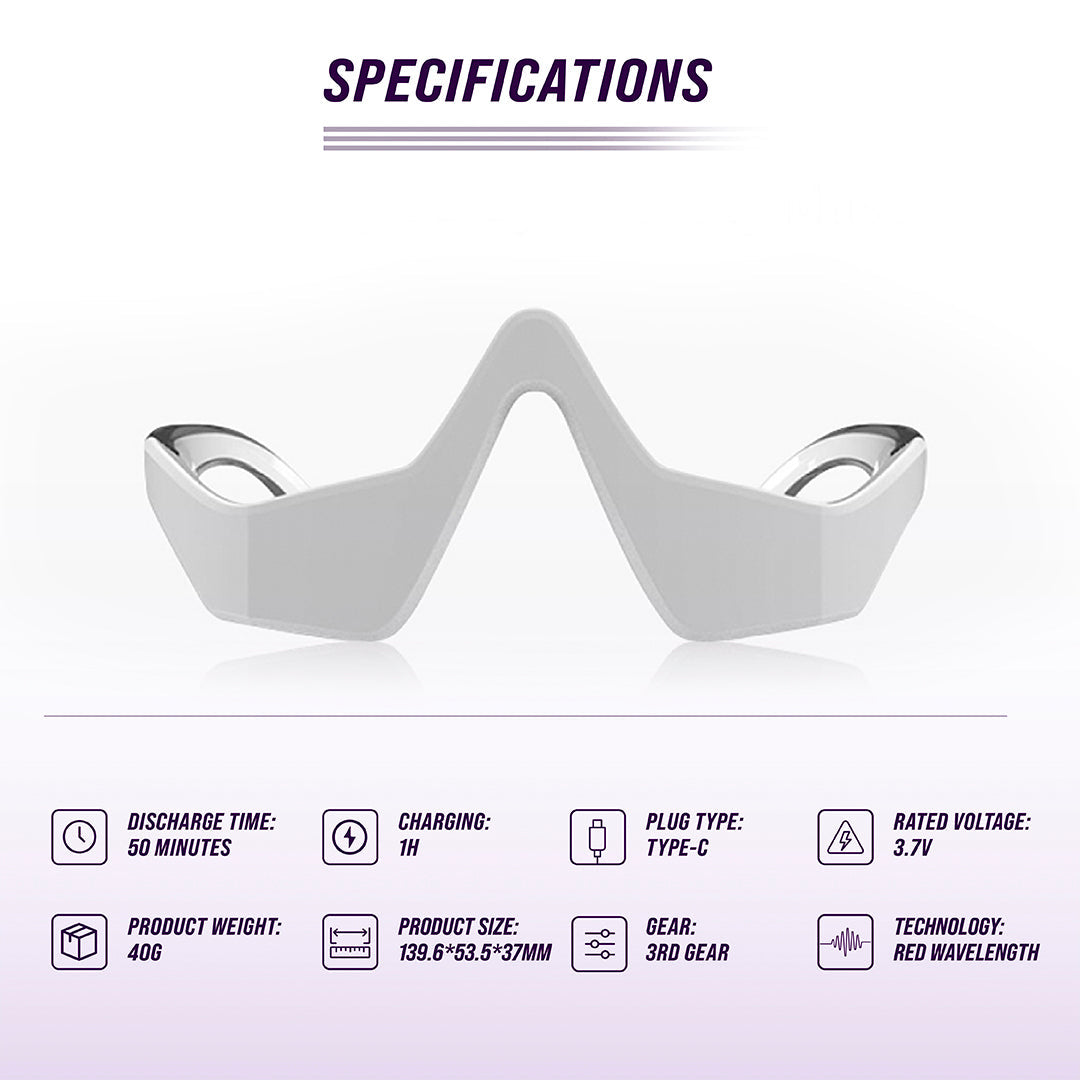 Under-Eye Red Light Therapy Massager — Dark Circles, Puffiness & Fine Lines