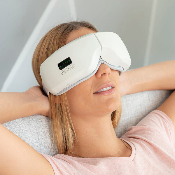 4-In-1 Eye Massager with Air Compression Eyesky InnovaGoods - White Eucalyptus Eye Massager