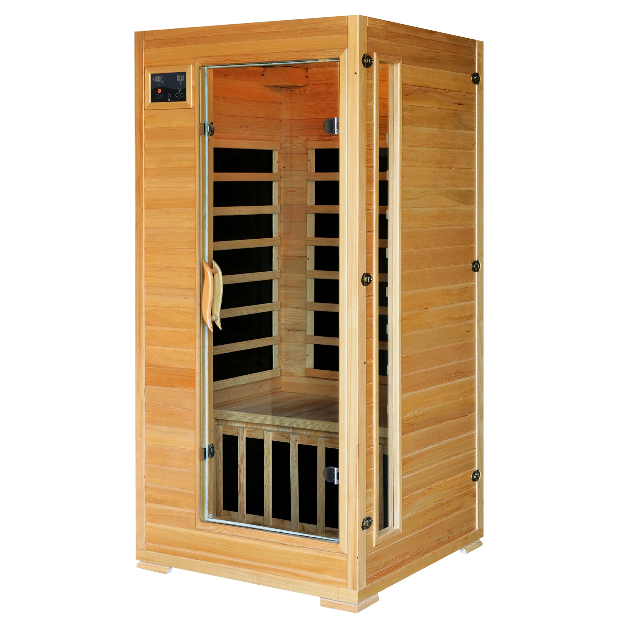The Haven - 1-2 Person Hemlock Infrared Sauna (Carbon) - HeatWave Premium Sauna