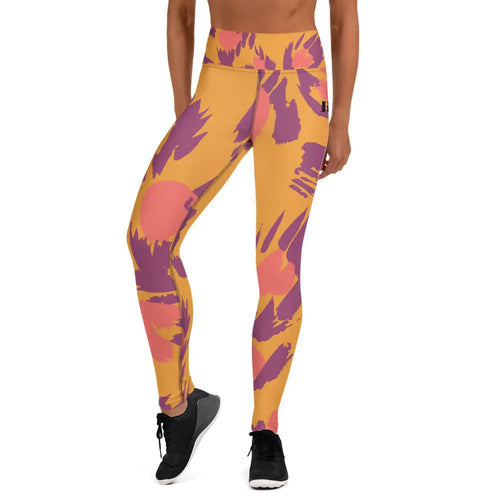 Yoga Leggings - Abstract Sunset