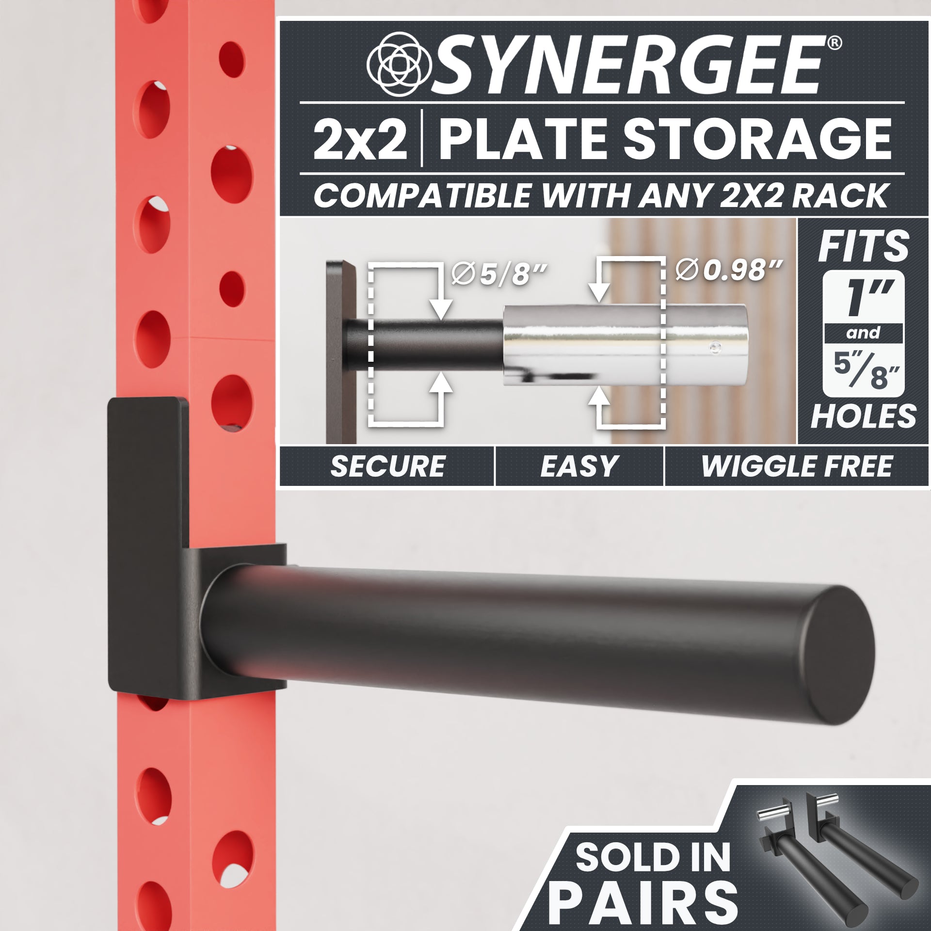 Synergee Weight Plate Storage Attachment