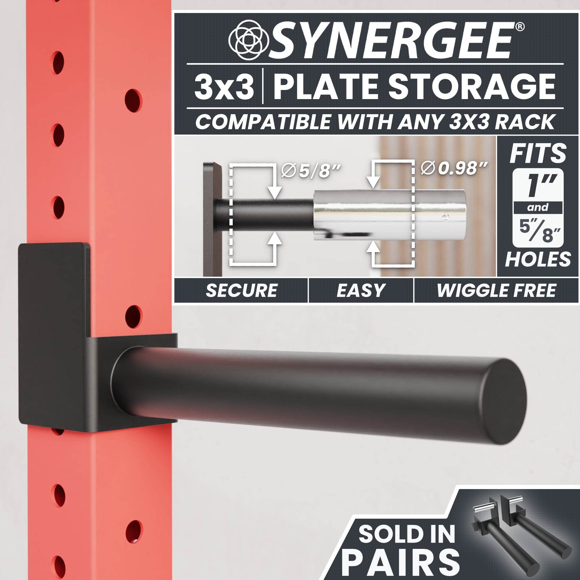 Synergee Weight Plate Storage Attachment