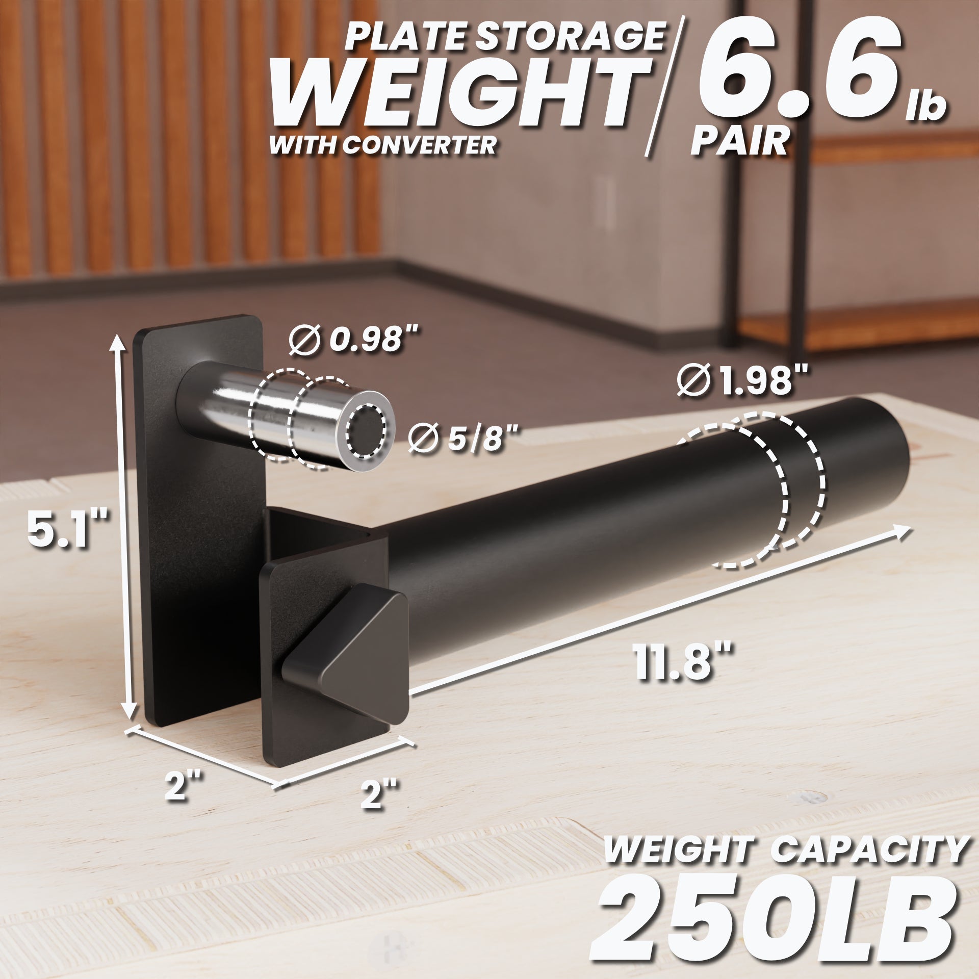 Synergee Weight Plate Storage Attachment