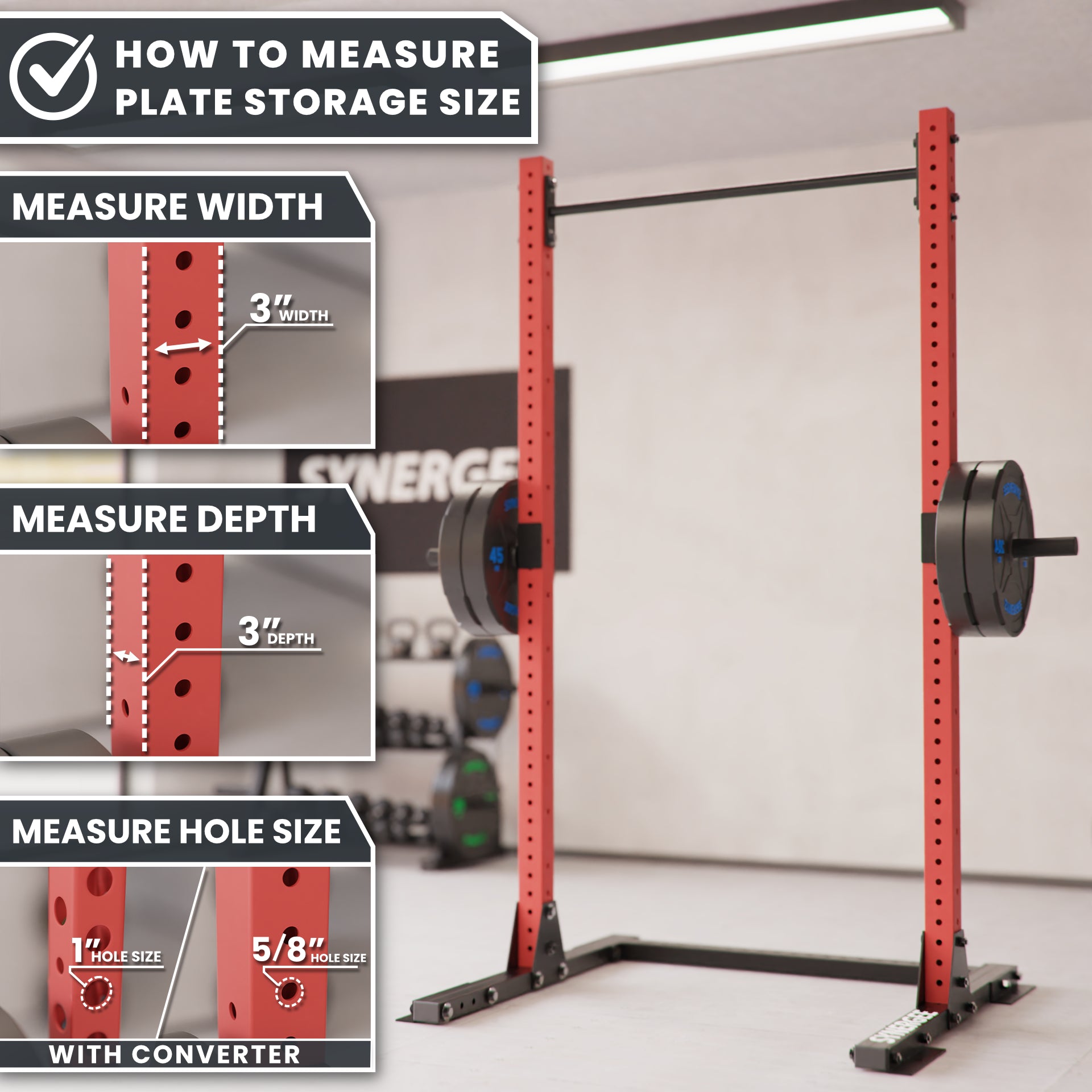 Synergee Weight Plate Storage Attachment