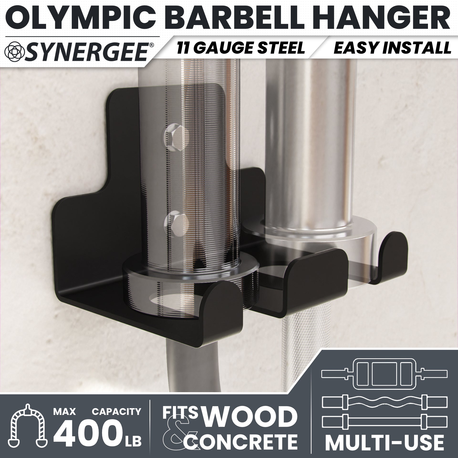 Synergee Barbell and Accessory Hanger