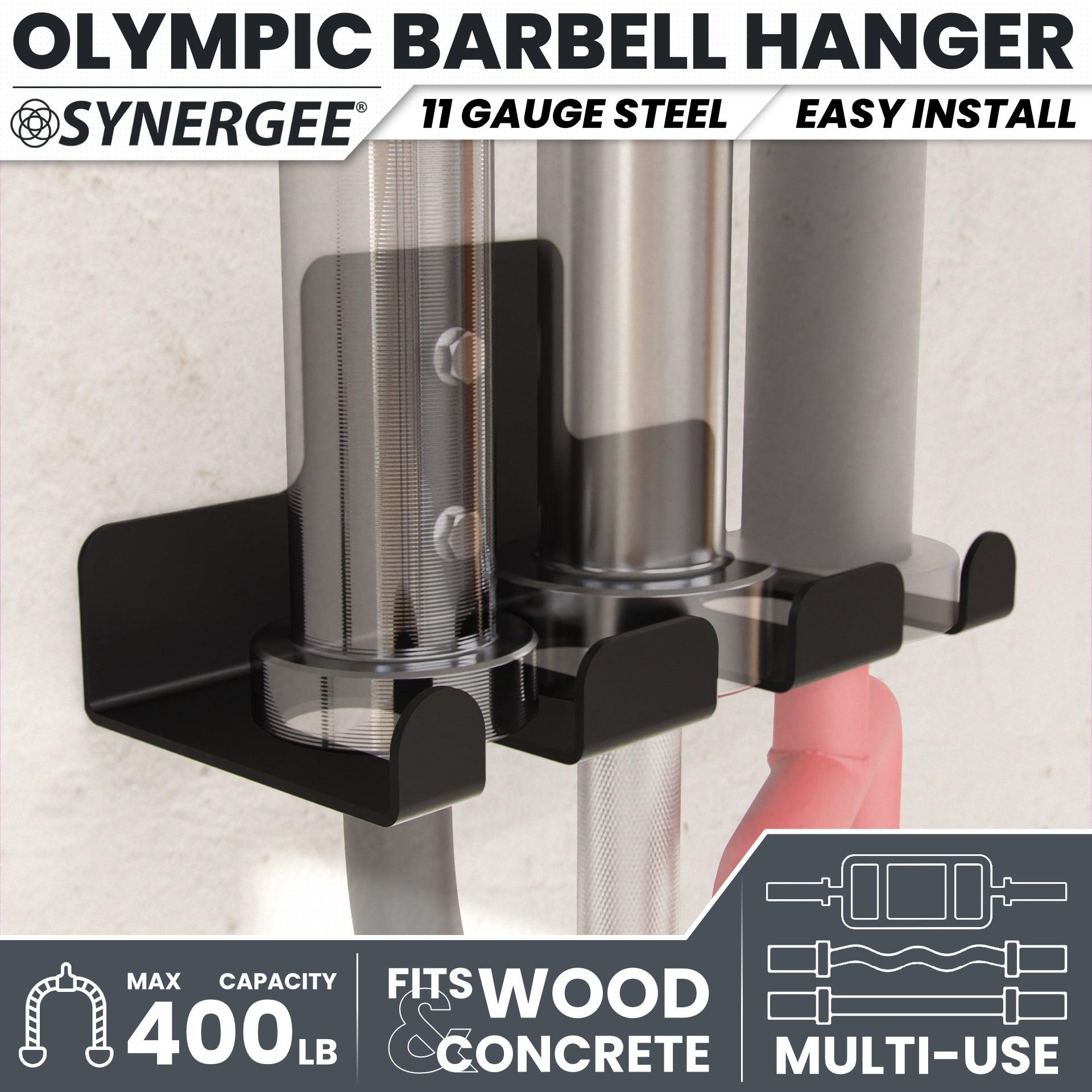 Synergee Barbell and Accessory Hanger
