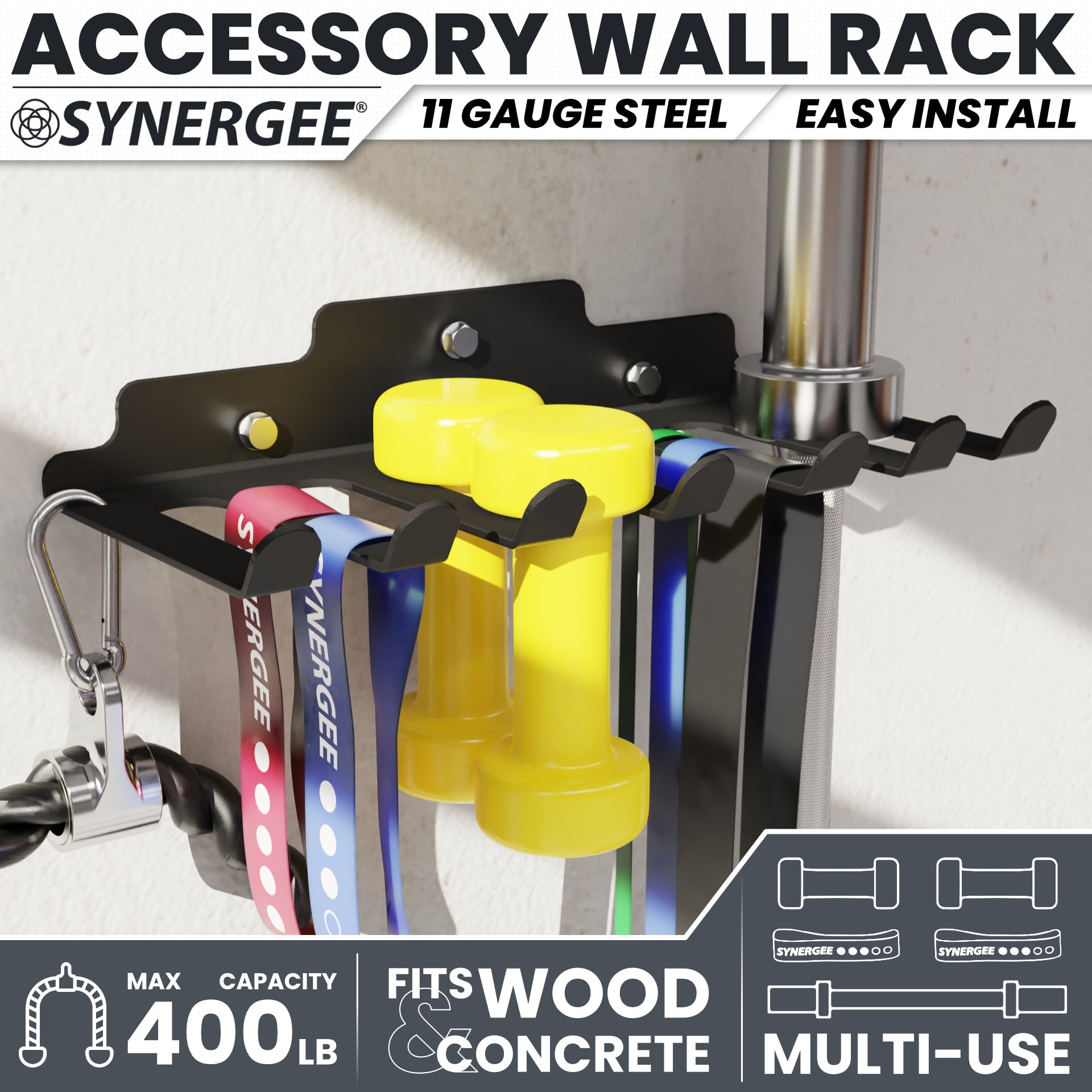 Synergee Barbell and Accessory Hanger