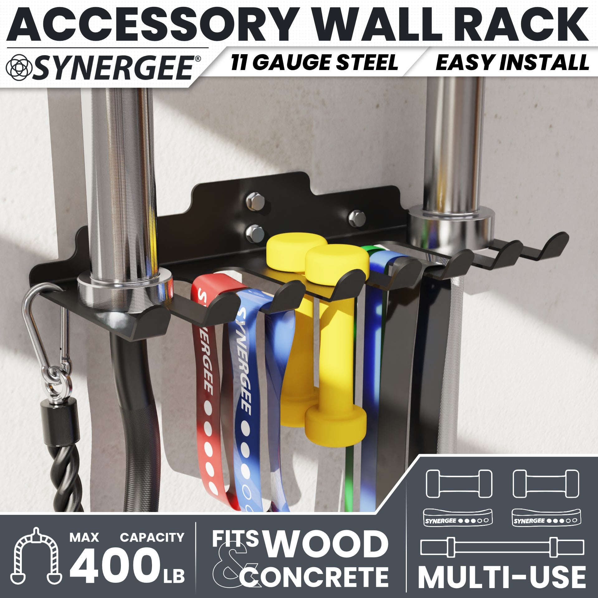 Synergee Barbell and Accessory Hanger