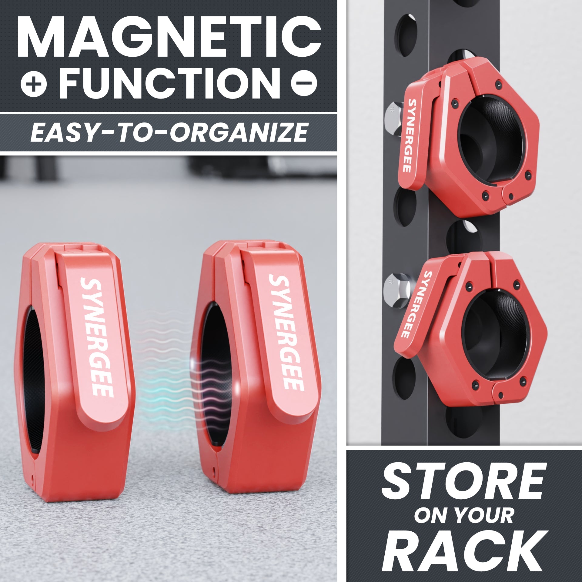 Synergee Magnetic Barbell Collars