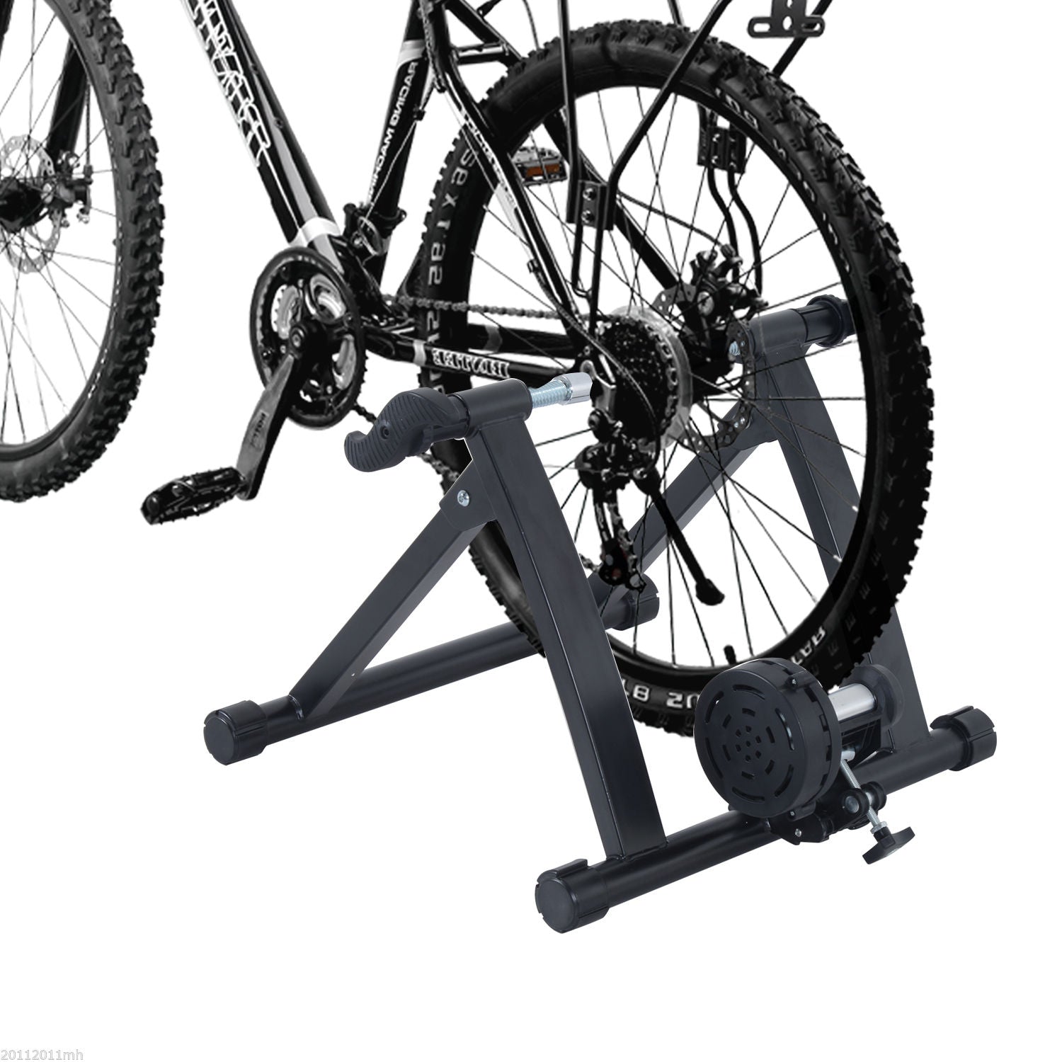 Soozier Folding Indoor Magnetic Bike Trainer Exercise Bicycle Cycling - Taupe Shadow Equipment & Accessories