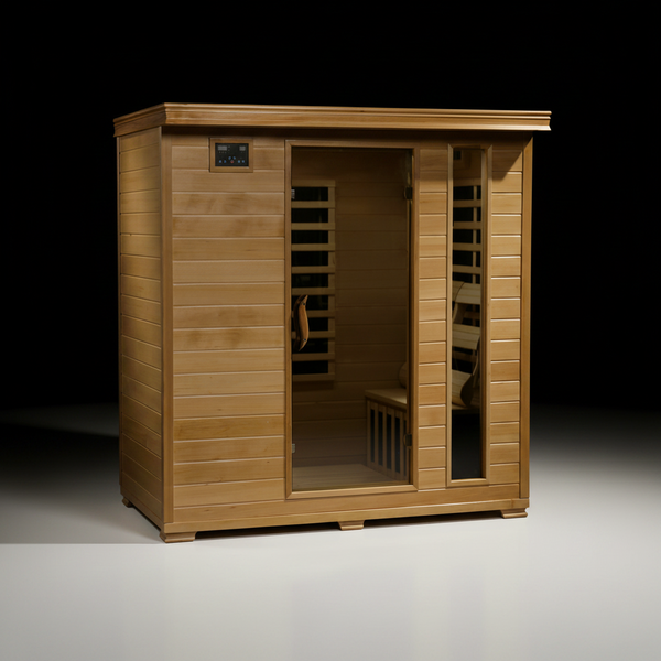 The Highland - 4-Person Hemlock Infrared Sauna - HeatWave Premium Sauna