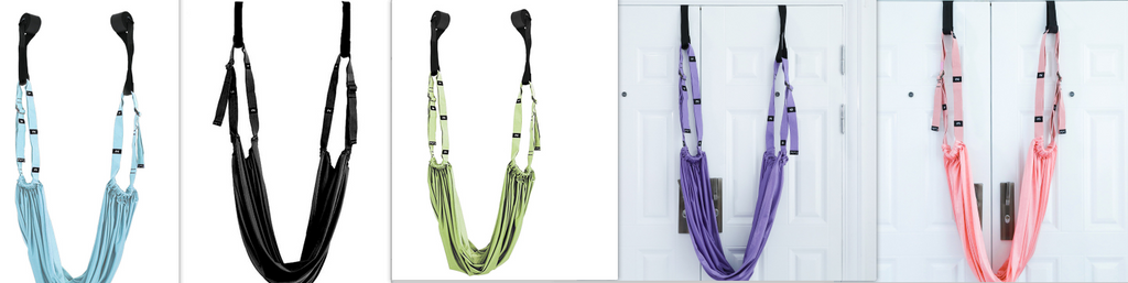 Door-Mounted Yoga Stretch Strap & Swing — Hip, Back & Shoulder Flexibility
