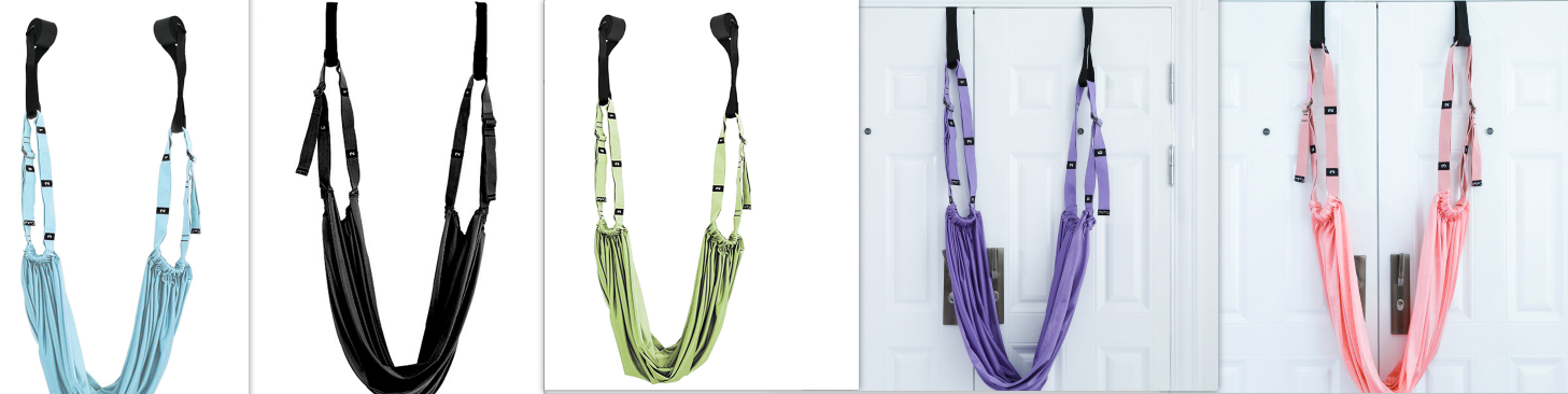 Door-Mounted Yoga Stretch Strap & Swing — Hip, Back & Shoulder Flexibility