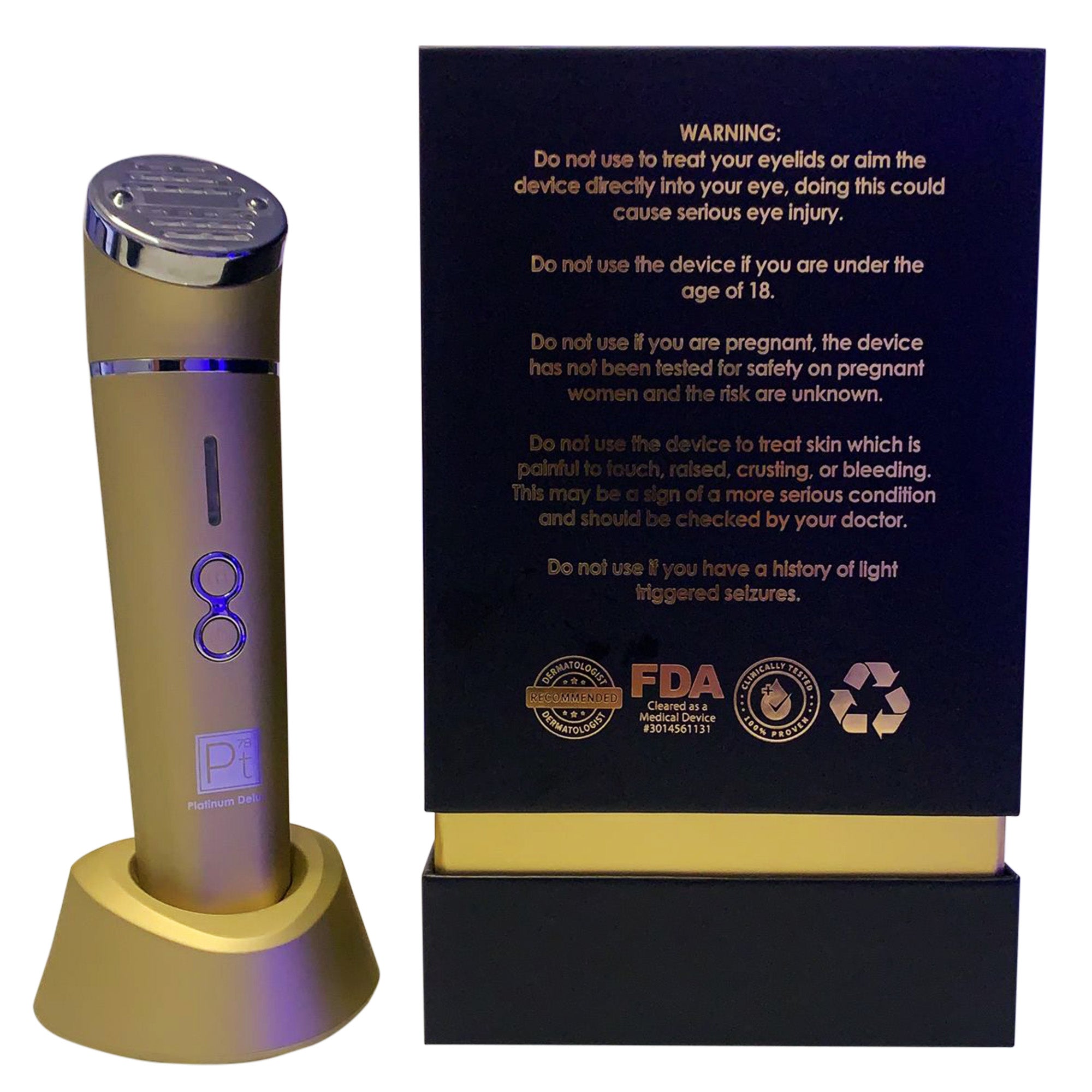 Platinum Gold Red Light Therapy Panel — Full Body Near Infrared Treatment