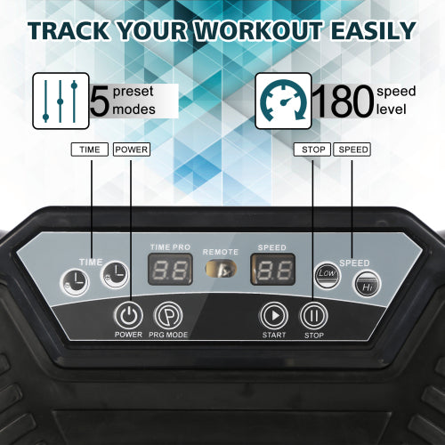 Dual Motor Vibration Plate — 99-Speed Whole Body Exercise Machine