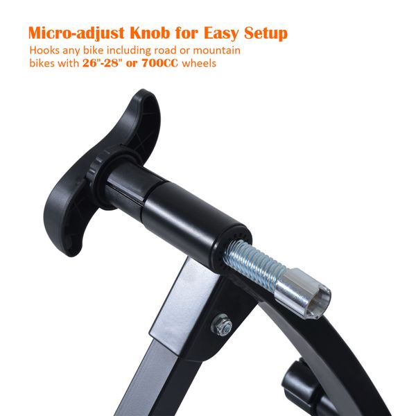 Soozier Folding Indoor Bike Trainer — Magnetic Resistance, Any Weather